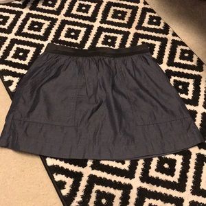 J Crew Denim Mini Skirt Size 6 EC